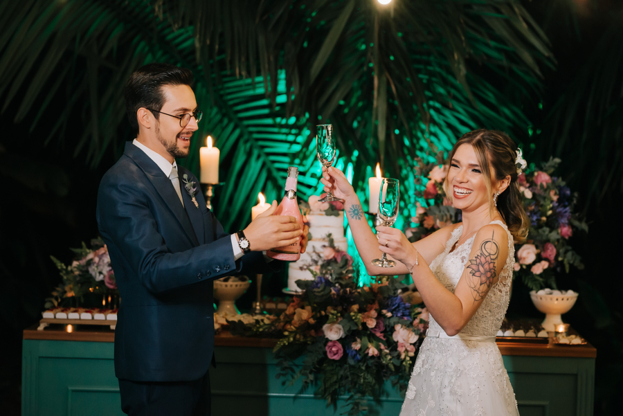 Casamento Laila e André brinde