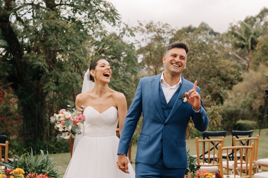 Alegria no casamento