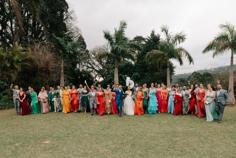 madrinhas e padrinhos casamento na fazenda