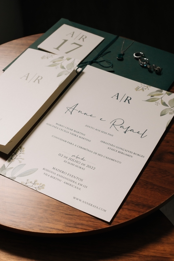 Convite de casamento