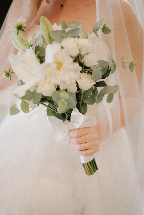 Making of da noiva buque de noiva