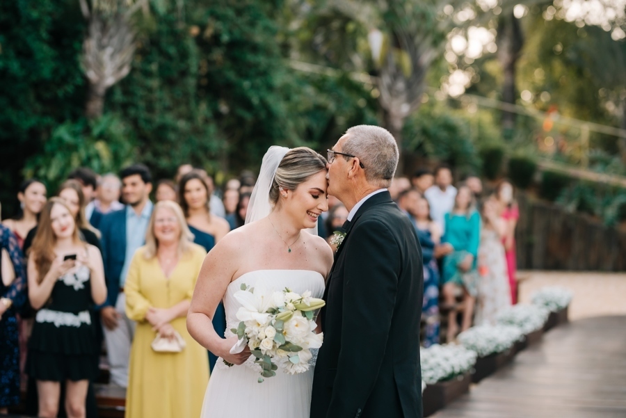 Noiva e pai do noivo