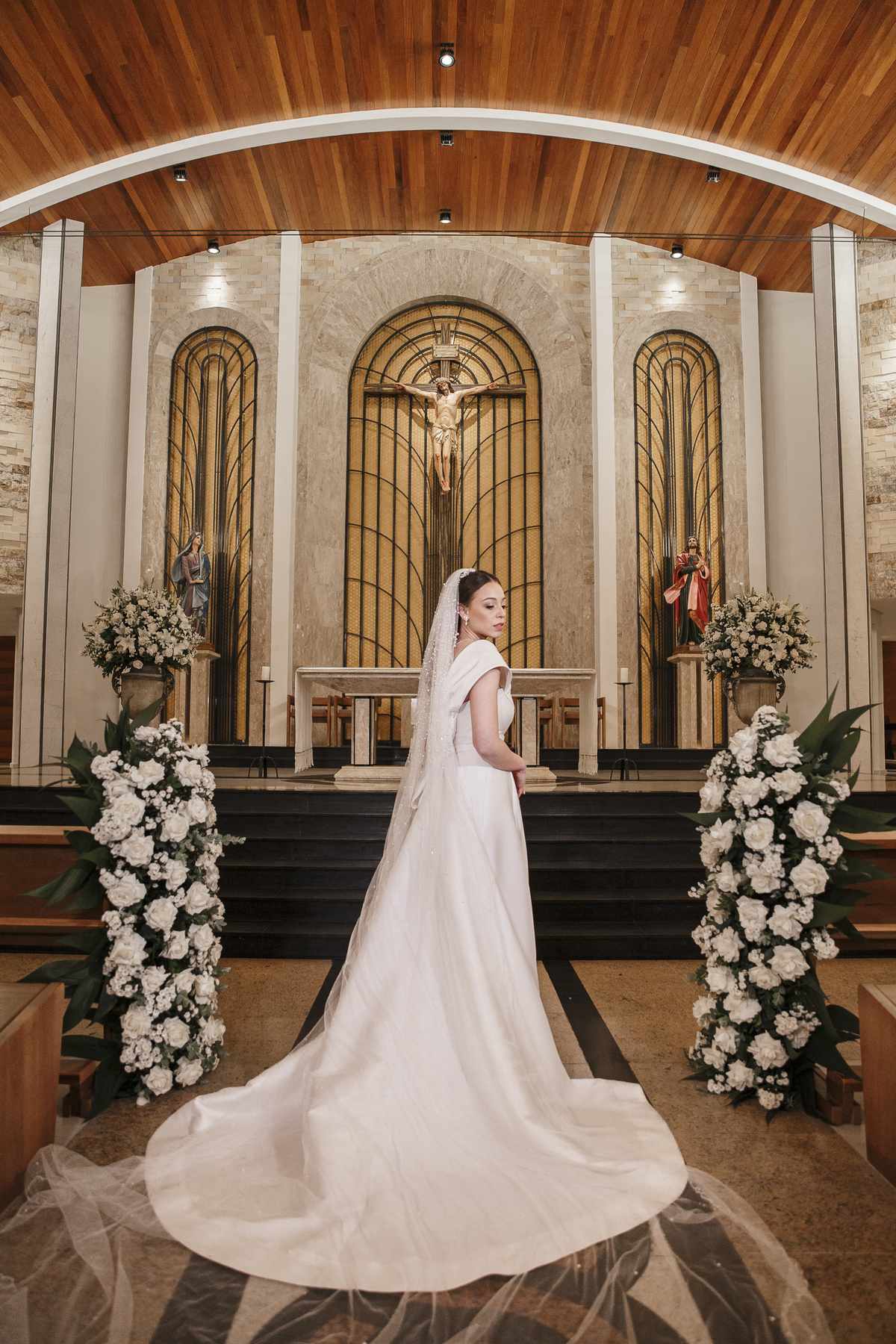 Sessão pós Cerimônia de Casamento Igreja Sagrada Família 