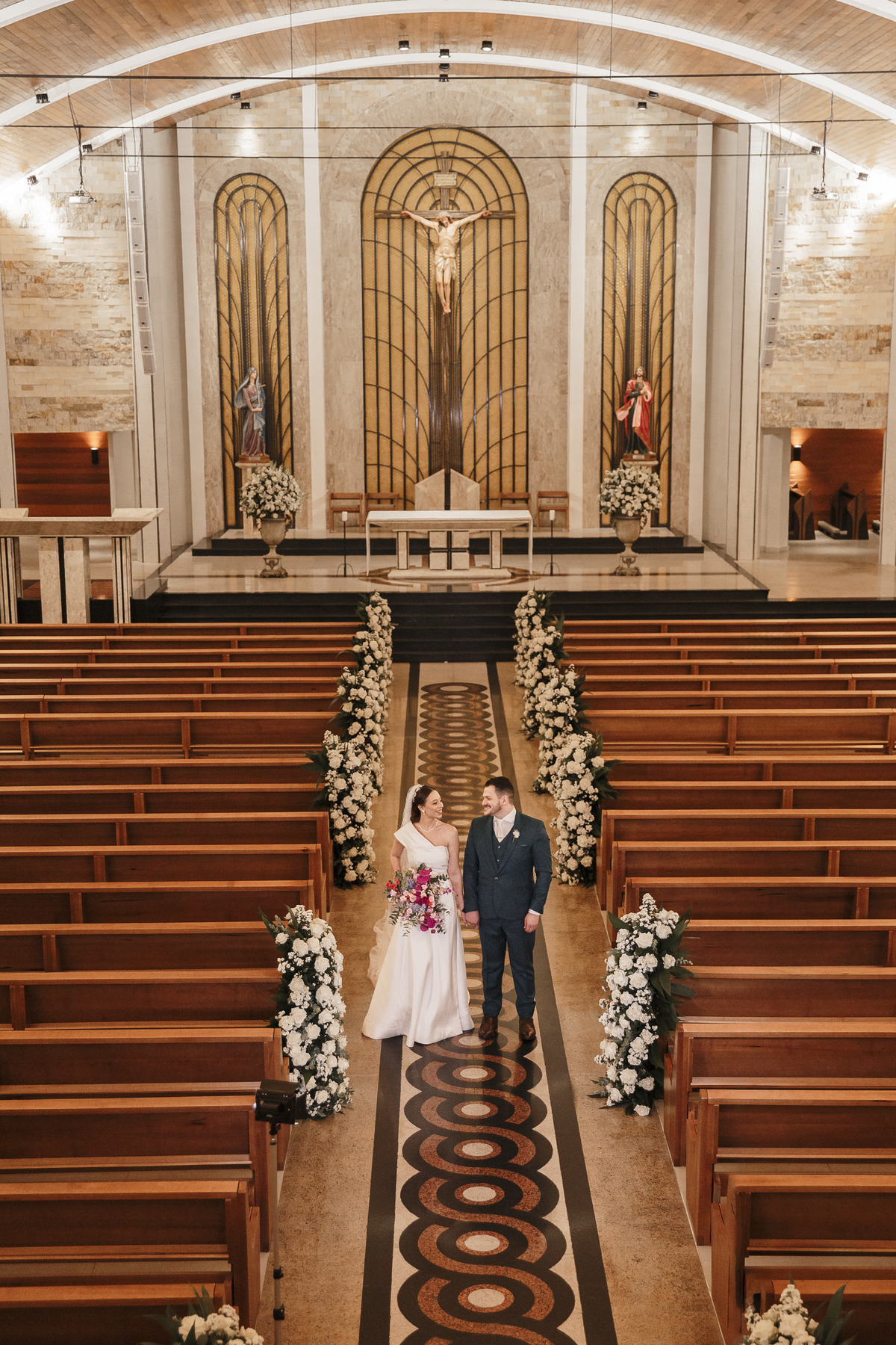 Sessão pós Cerimônia de Casamento Igreja Sagrada Família 