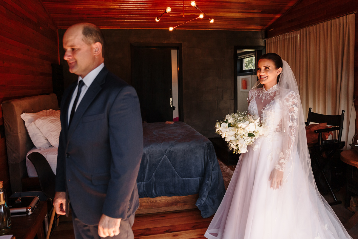 Making Of Noiva First Look com Pai