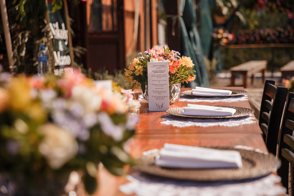 Decoração Casamento Pousada Pouso do Corvo