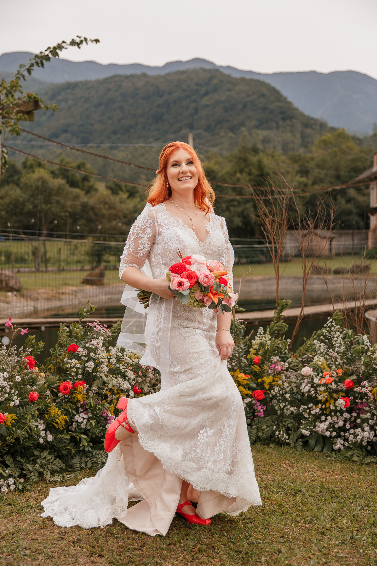 Sessão pós Cerimônia Casamento ao ar livre em Praia Grande - Serra Catarinense