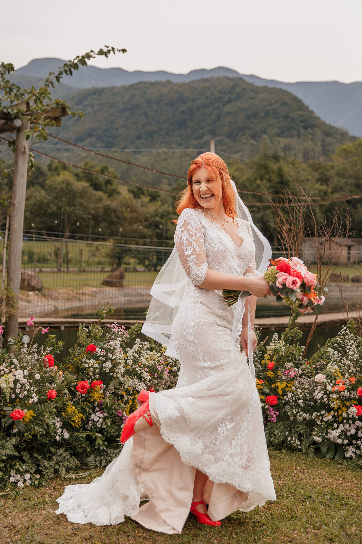 Sessão pós Cerimônia Casamento ao ar livre em Praia Grande - Serra Catarinense