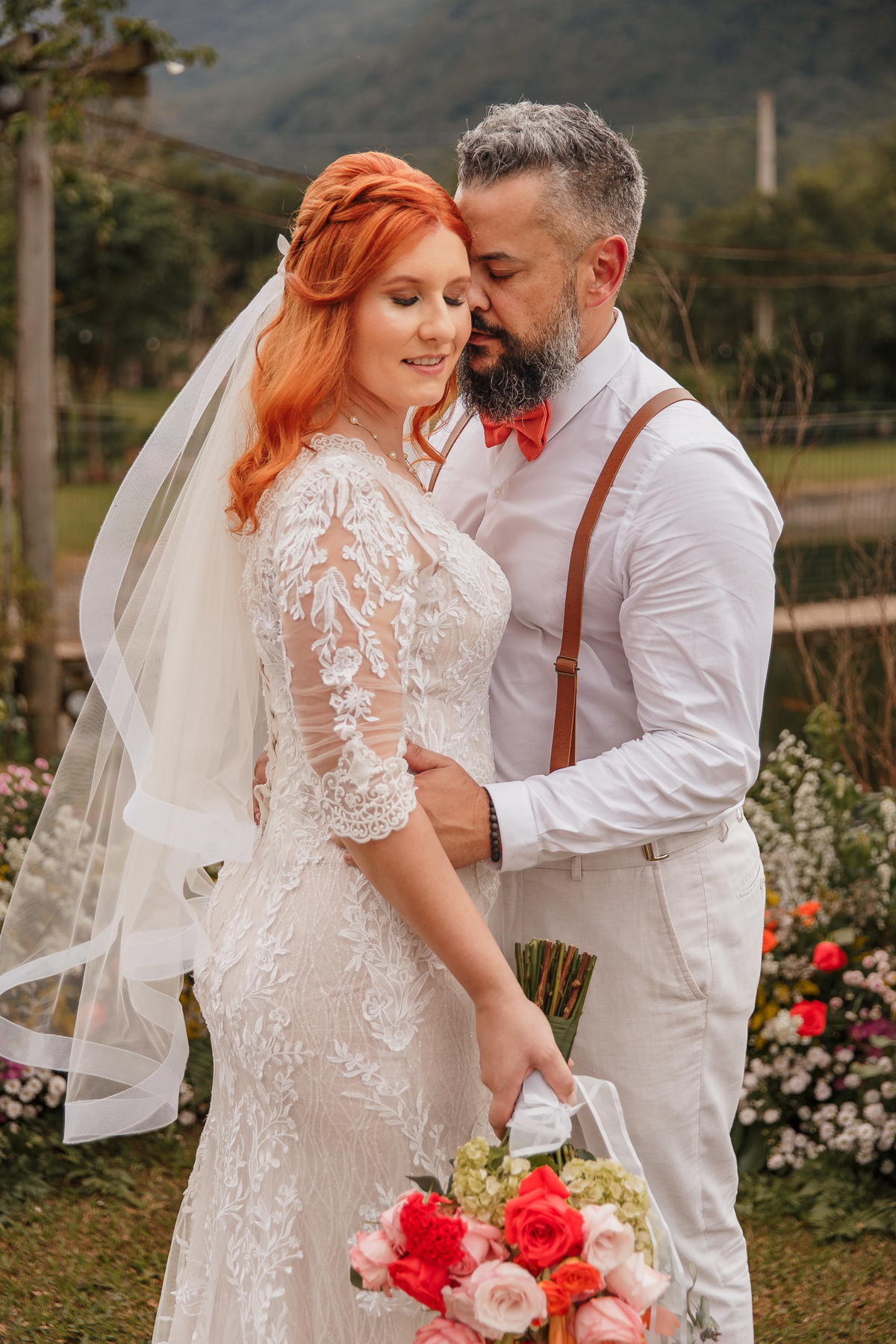 Sessão pós Cerimônia Casamento ao ar livre em Praia Grande - Serra Catarinense