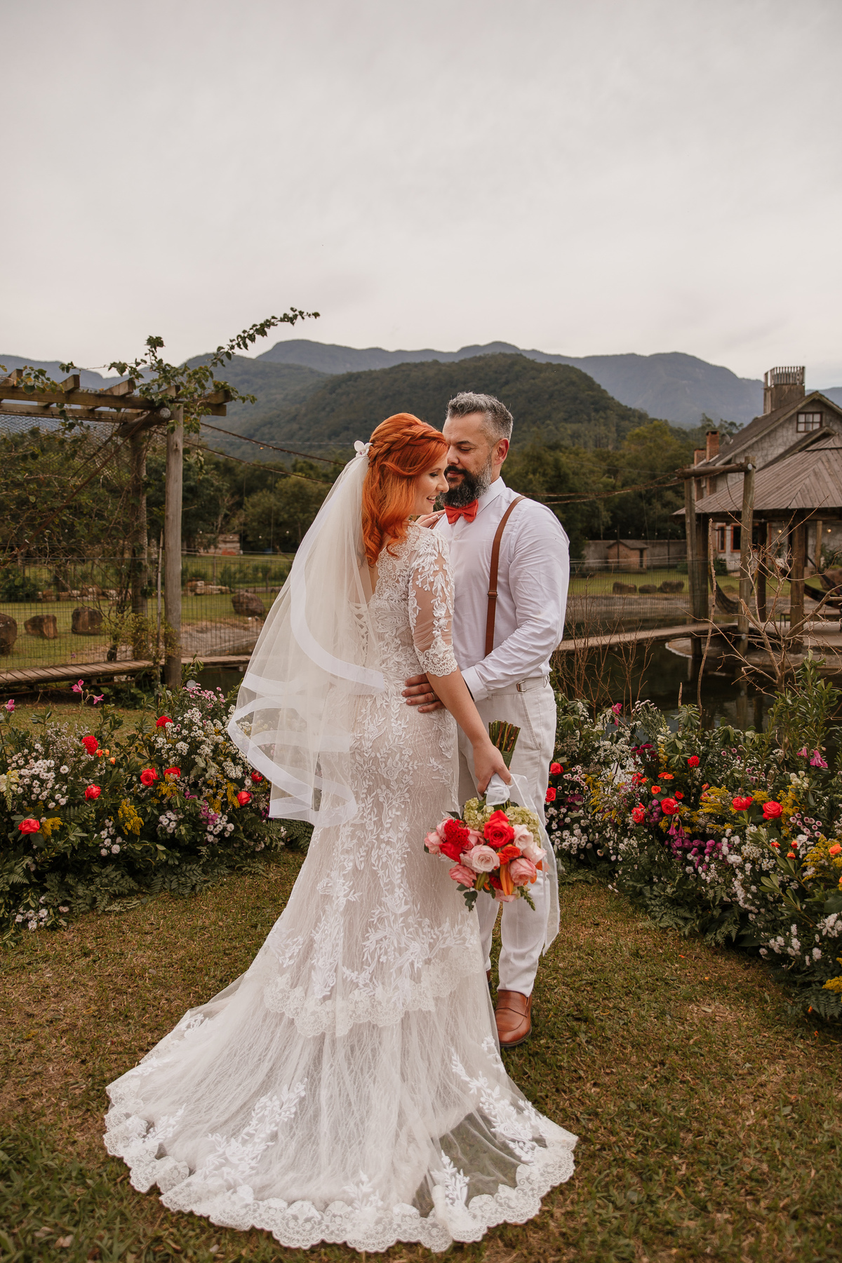 Sessão pós Cerimônia Casamento ao ar livre em Praia Grande - Serra Catarinense