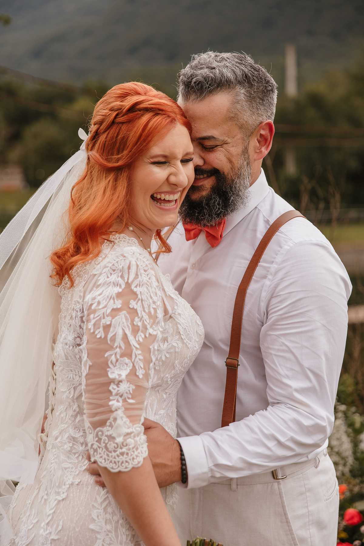 Sessão pós Cerimônia Casamento ao ar livre em Praia Grande - Serra Catarinense