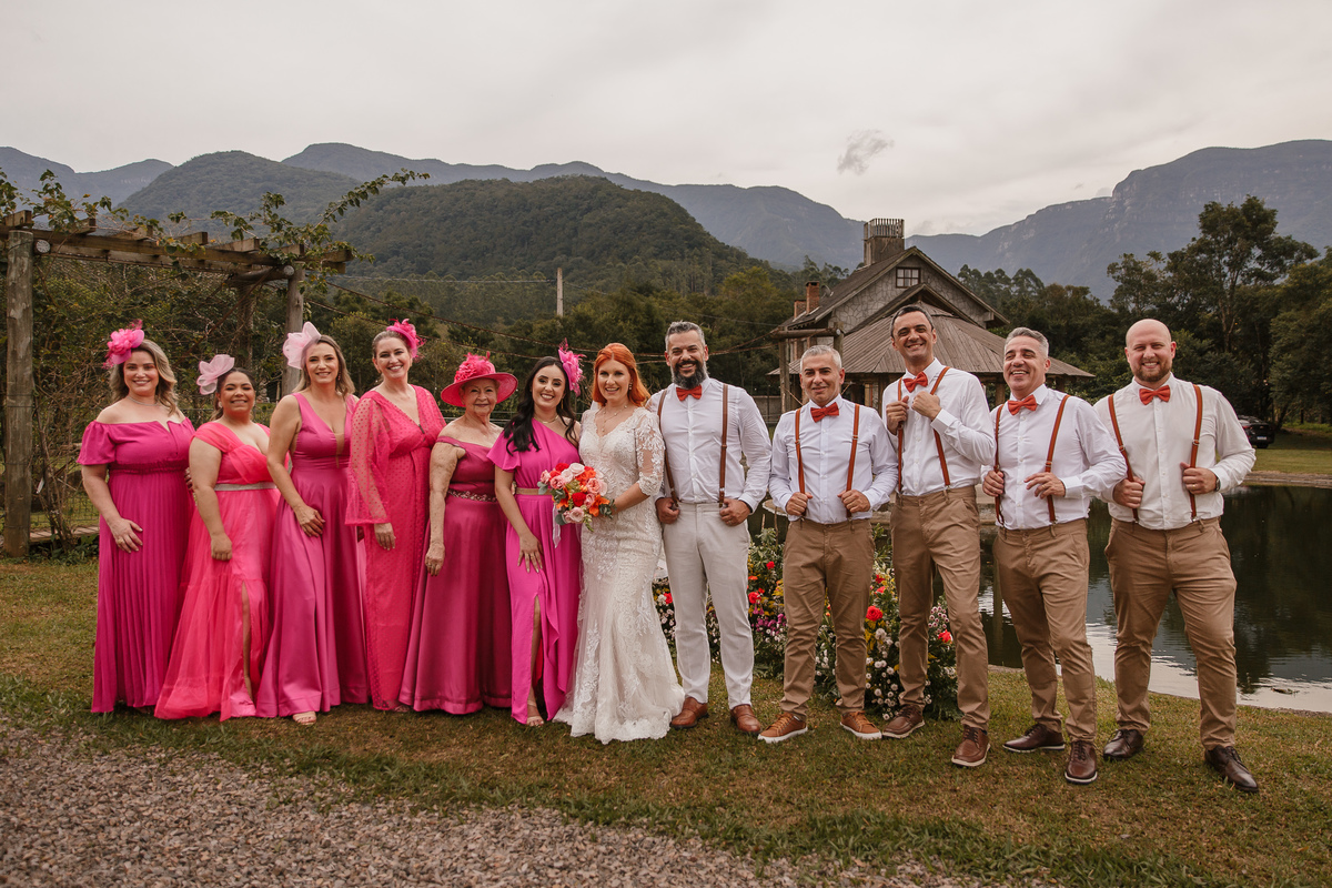 Sessão pós Cerimônia Casamento ao ar livre em Praia Grande - Serra Catarinense