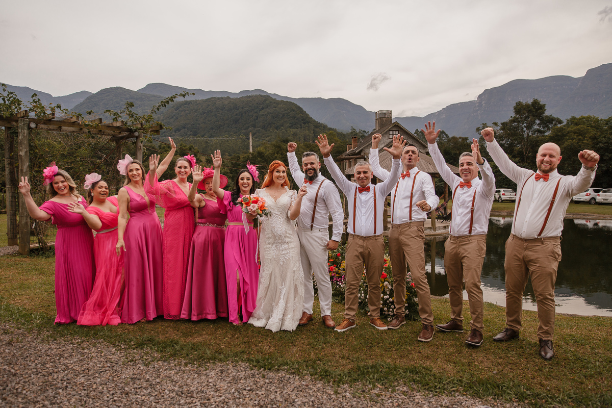 Sessão pós Cerimônia Casamento ao ar livre em Praia Grande - Serra Catarinense