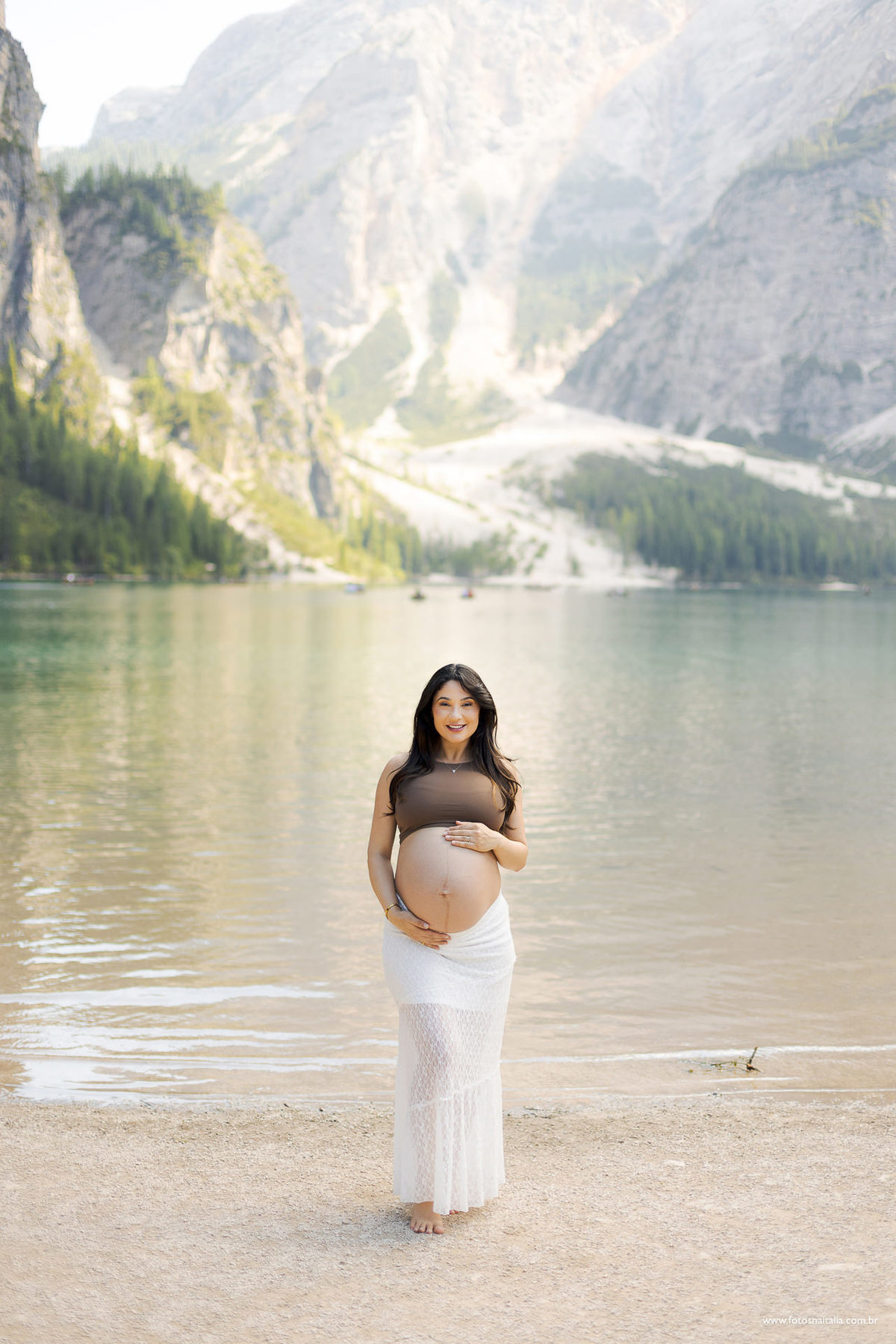 Ensaio classico leve fotos nas dolomitas na itália