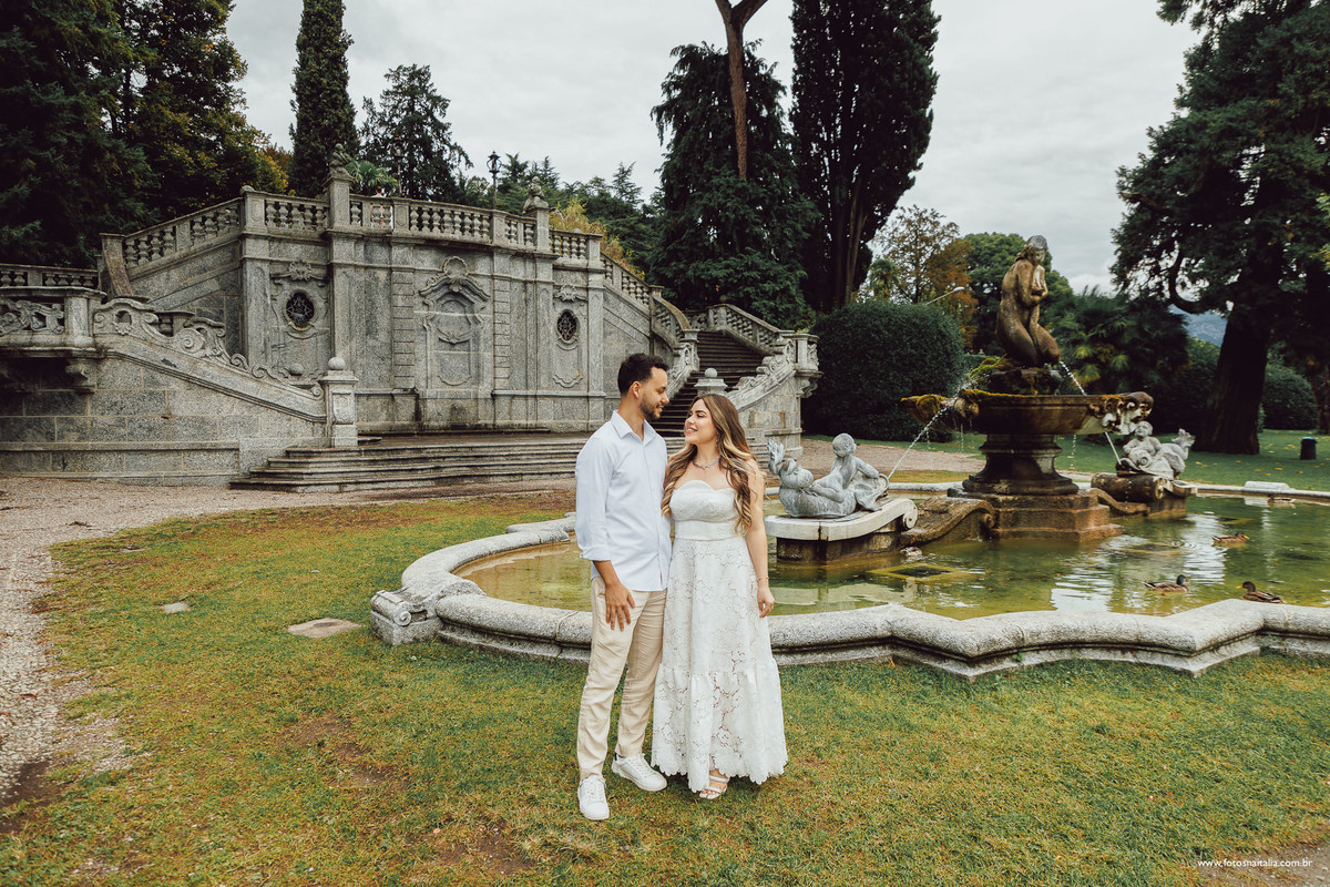 ensaio casal villa fonte lago di como portão