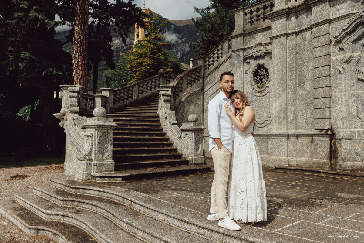 cenário lago di como drone fotos ensaio fotográfico promocional