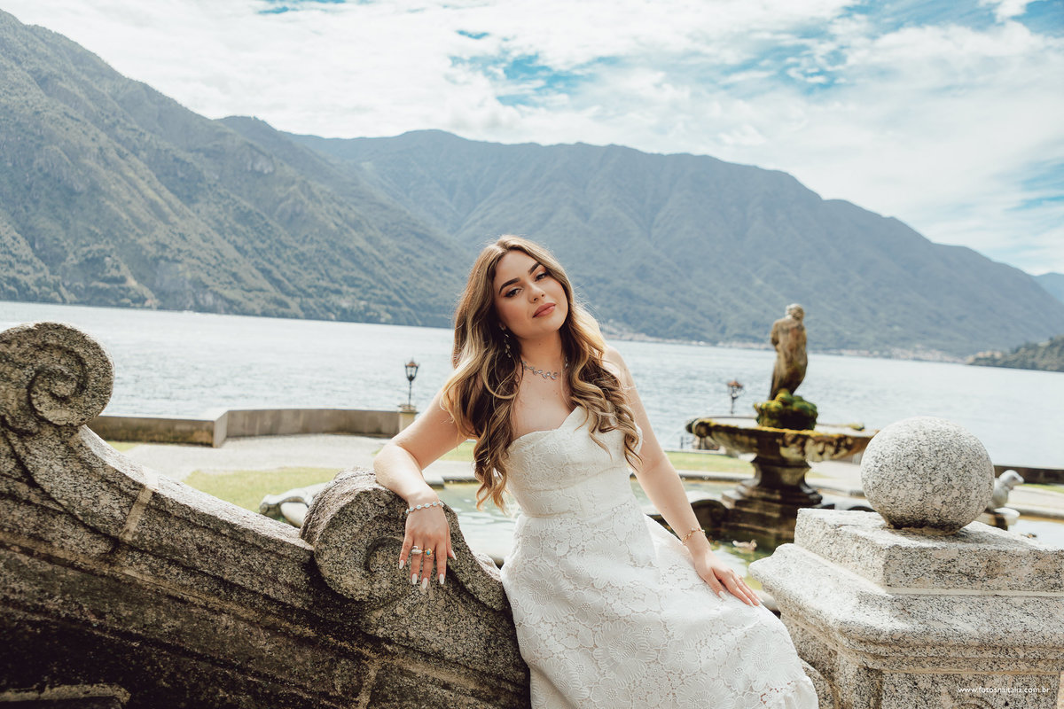 ensaio fotográfico villa lago di como lake fotógrafo vestido noiva