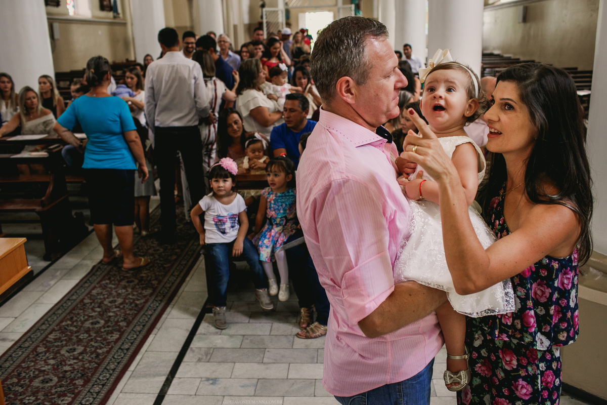 Batizado na Igreja Matriz em São Leopoldo, RS.