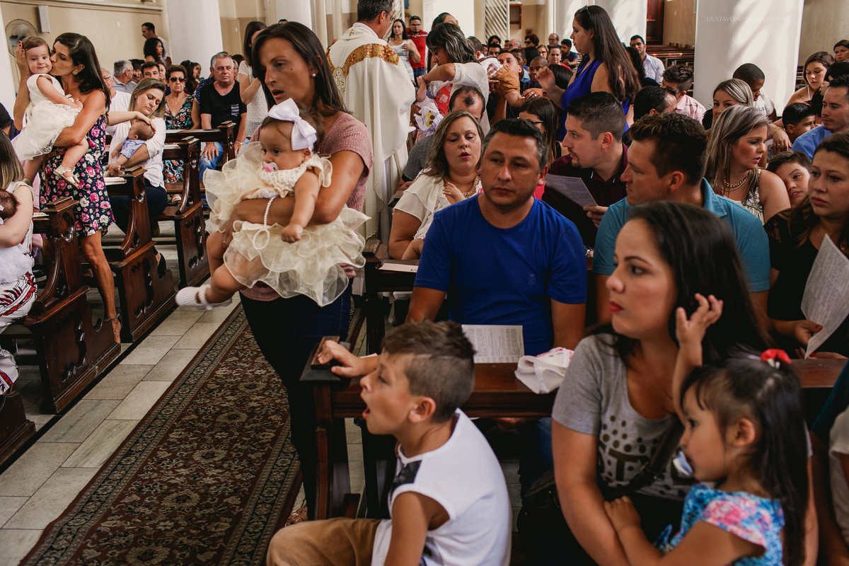 Batizado na Igreja Matriz em São Leopoldo, RS.