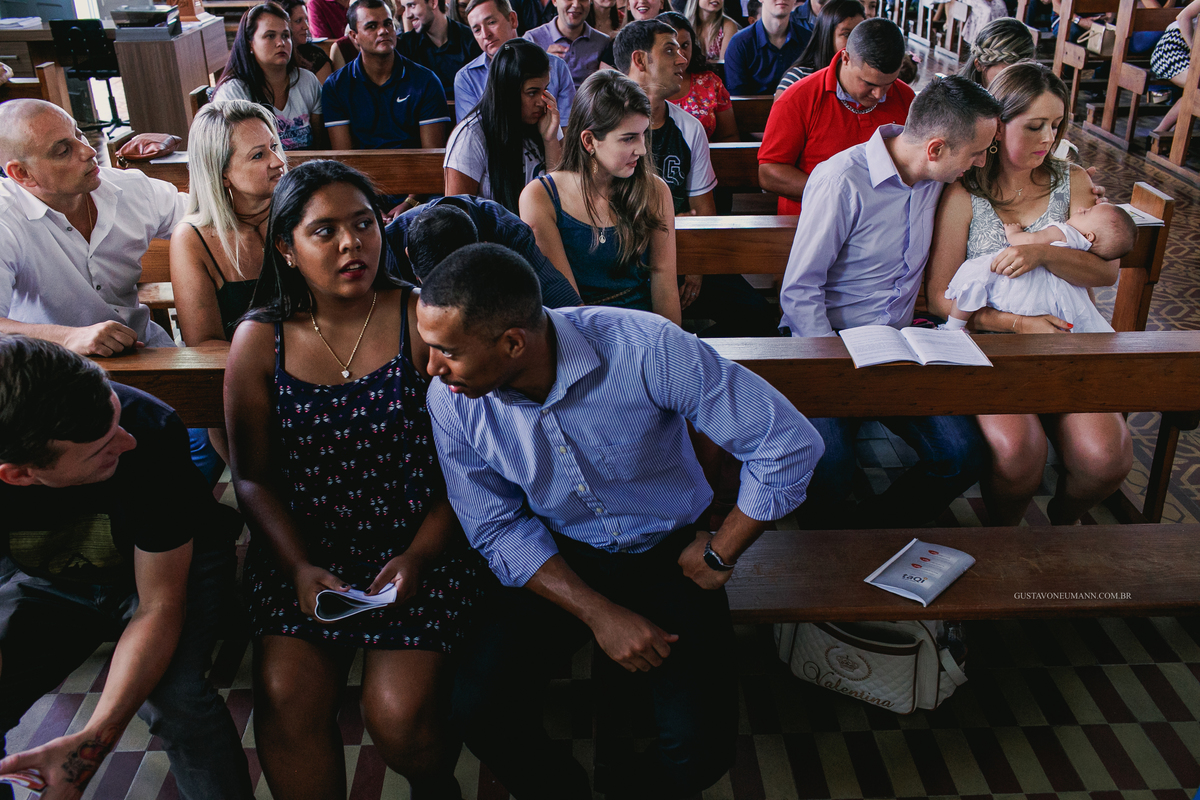 Batizado na Igreja do Fião em São Leopoldo, RS.