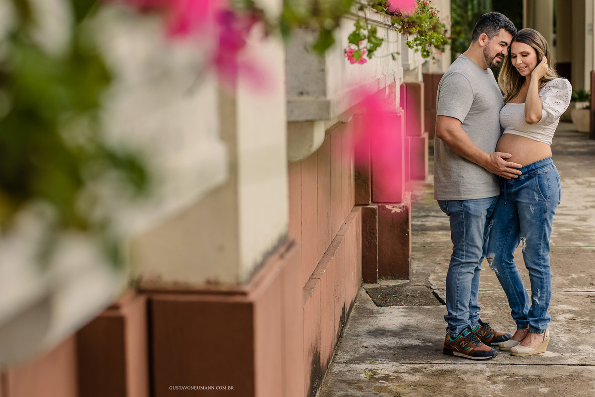 Ensaio de gestante praça dmae em porto alegre rs