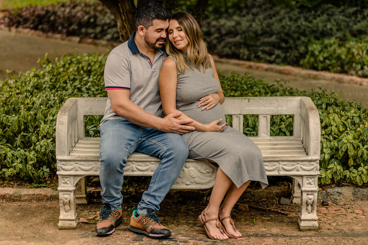 Ensaio de gestante praça dmae em porto alegre rs