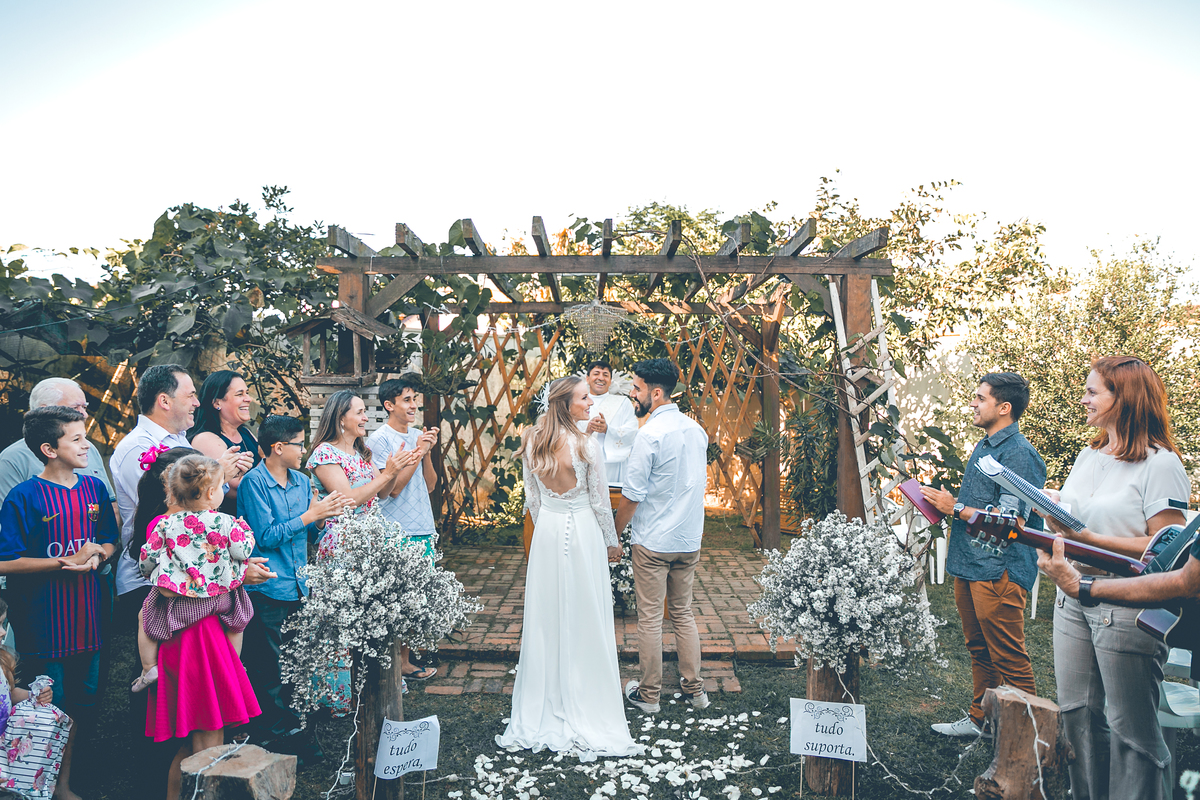 Celebração do noivado com diácono Juarez