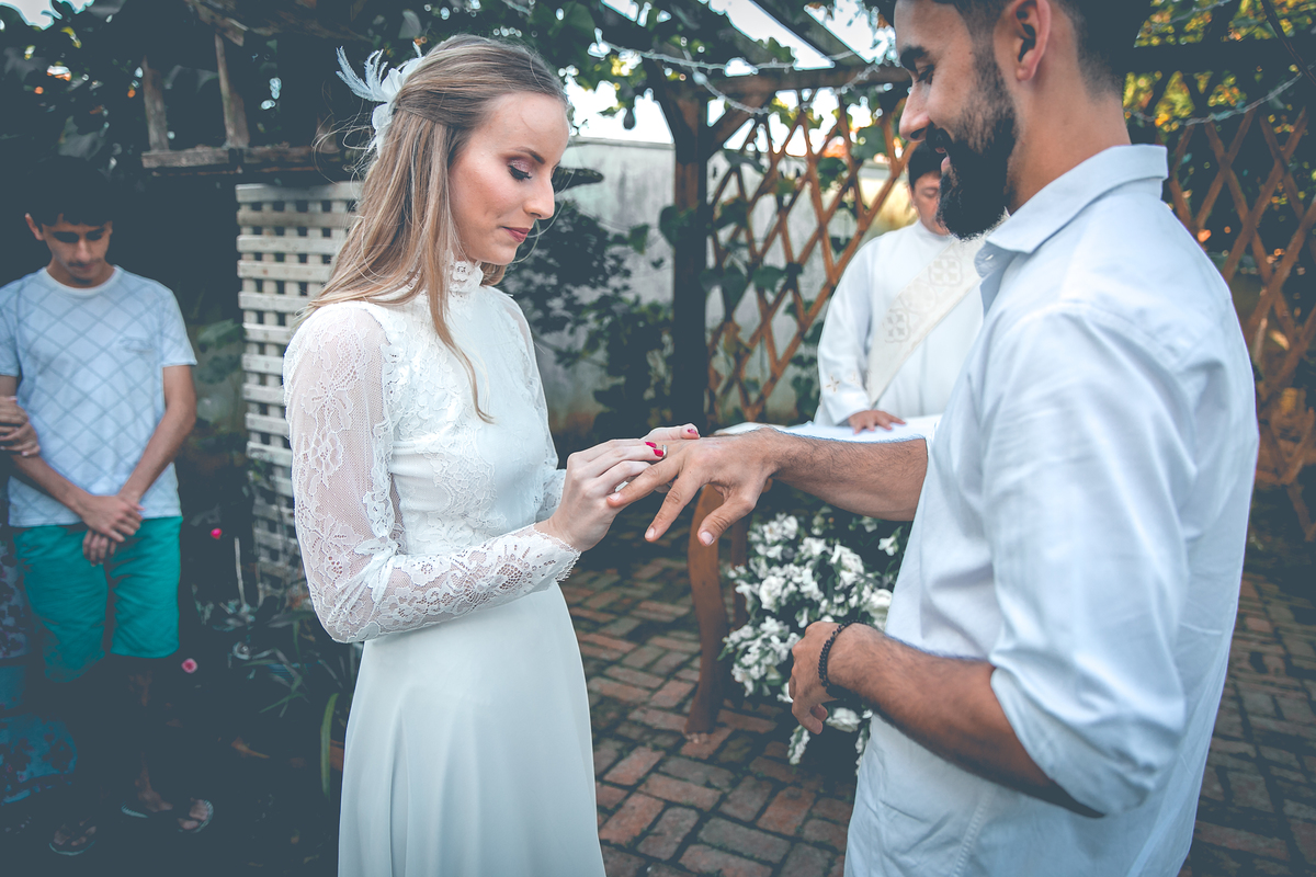 troca das alianças, noiva. 