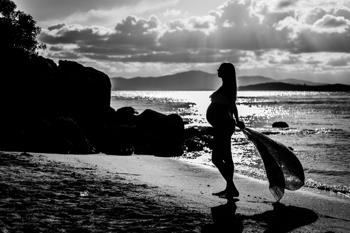 Silhueta linda nas praias de Floripa