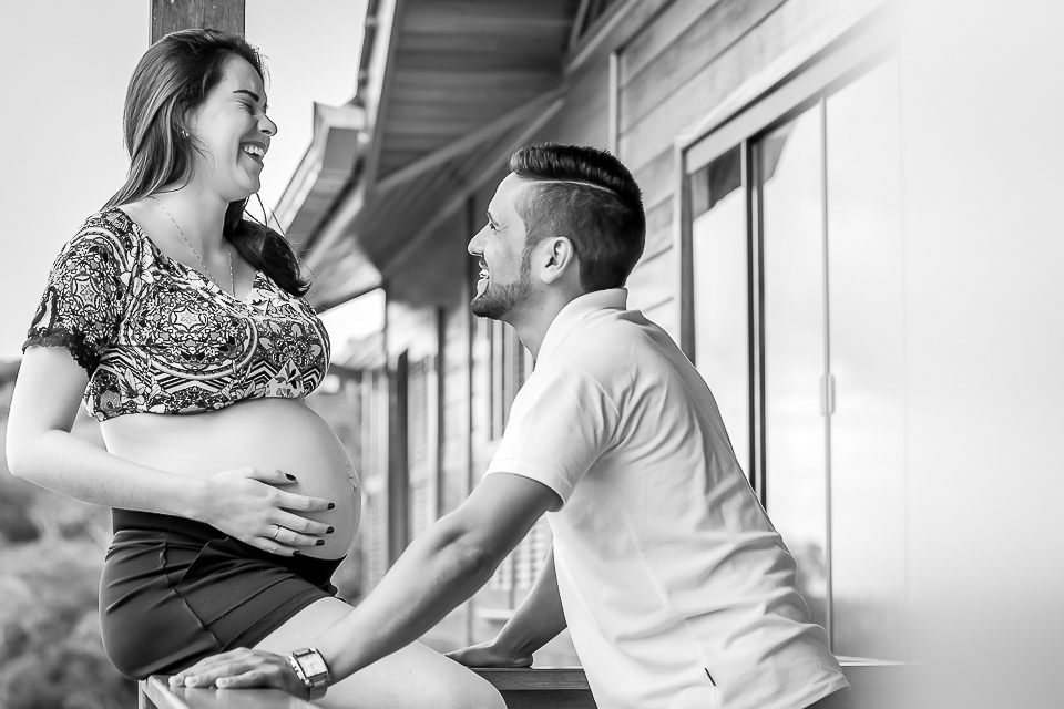 Fotos gestante - Ensaio Externo Thayze e Ramonn - Sorriso Espontâneo