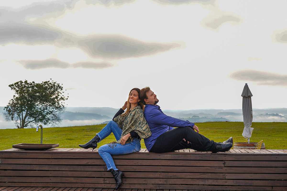 sessão pré wedding Kátia e Leo amanhecer Campo Belo SC