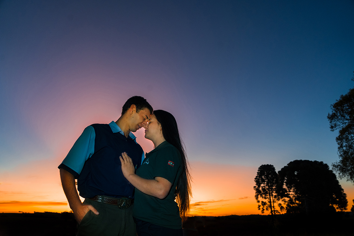 Pré Wedding no por do sol -Maiara e Paulo Henrique Brunopolis SC