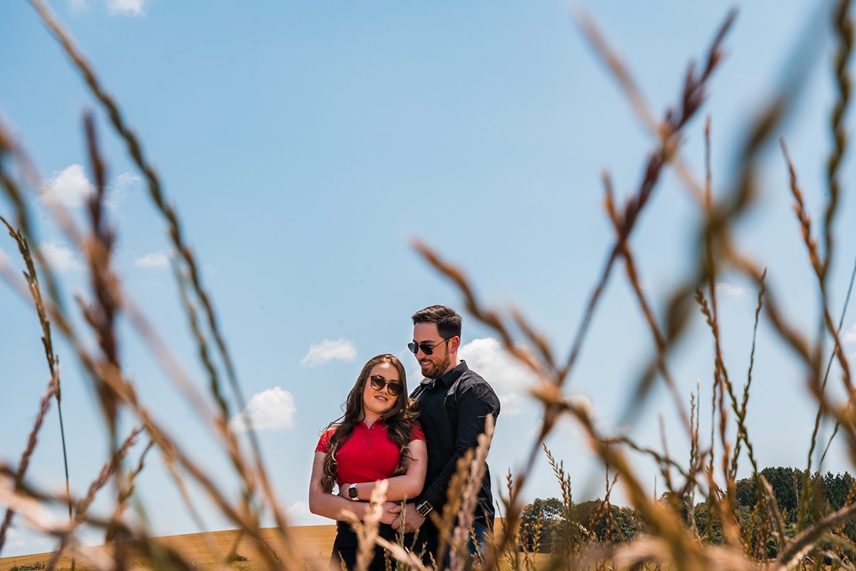 Pré wedding Aline e Fernando fotos  no campo Campos Novos -SC
