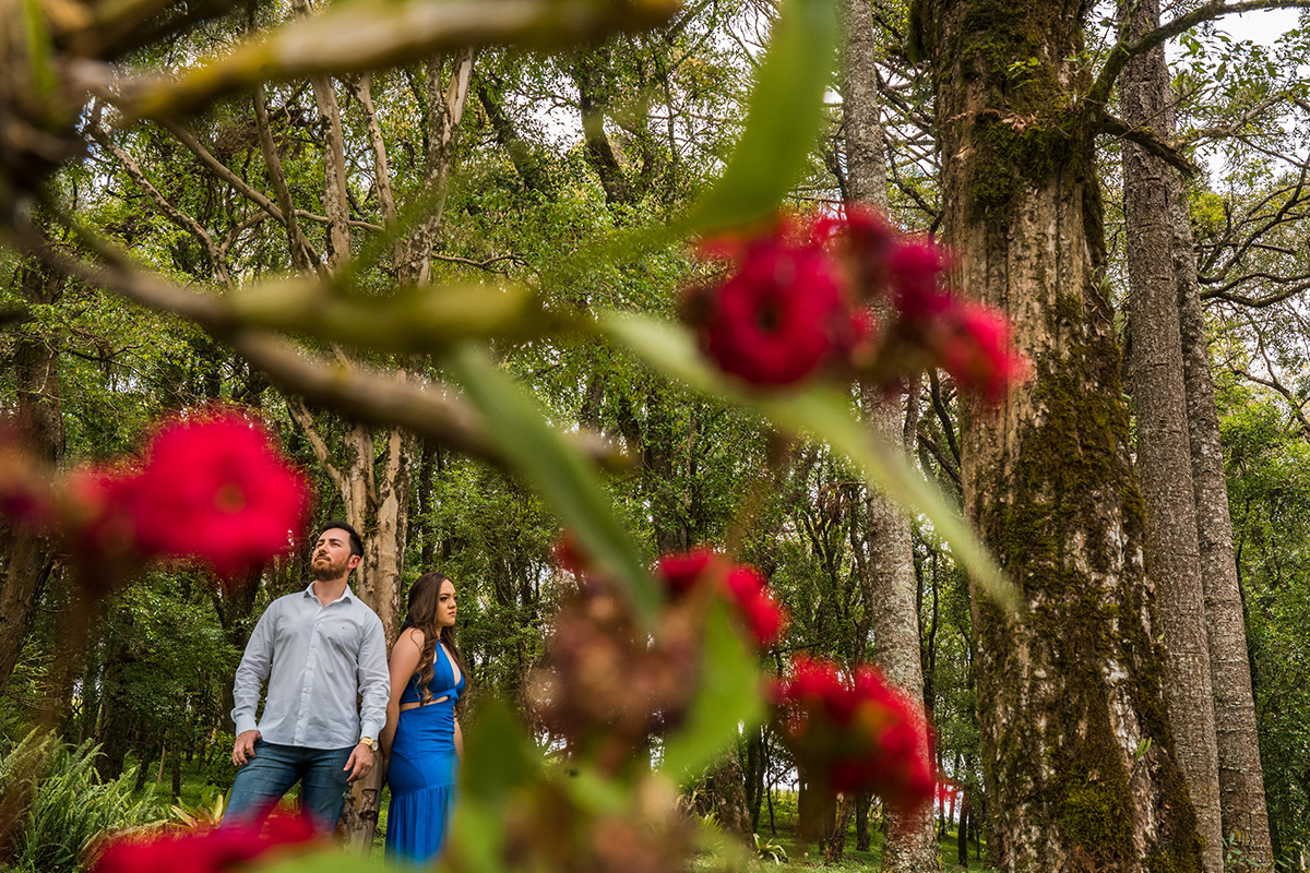 Pré wedding Aline e Fernando fotos  
 criativas no campo Campos Novos -SC