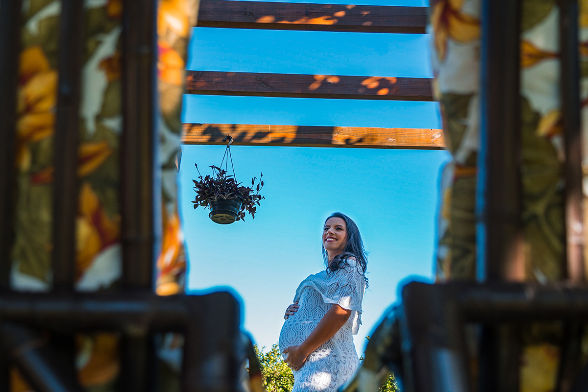 Gestante Ires Rosa fotos externas  criativas - Abdon Batista /SC