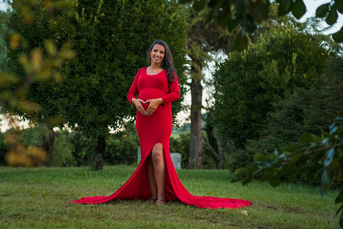 Gestante Ires Rosa fotos externas - Abdon Batista /SC