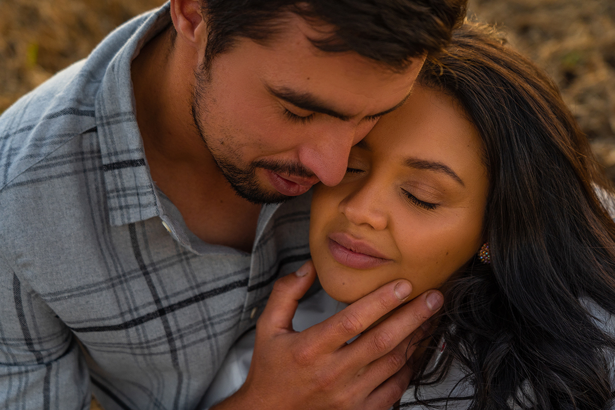 Pré wedding  no campo Leticia e Thiago foto Curitibanos - SC