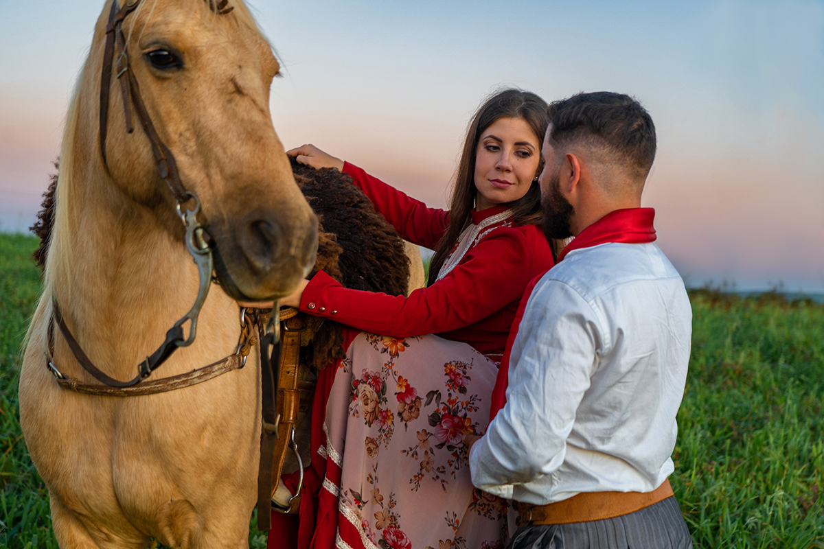 Pré wedding no campo Dani e Pablo  Campos Novos - SC