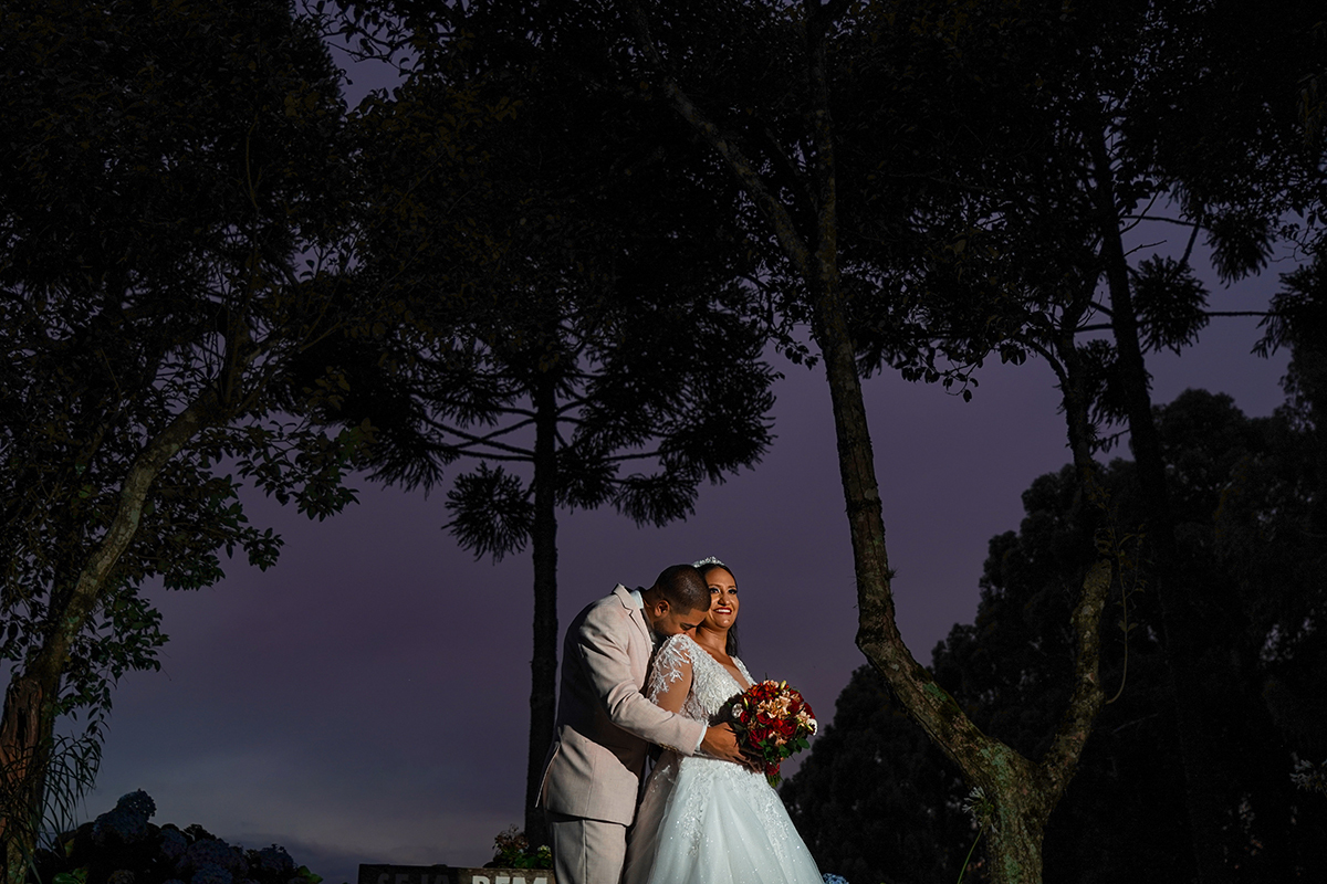 Foto final de tarde -Wedding Camila e lucas Campos Novos SC