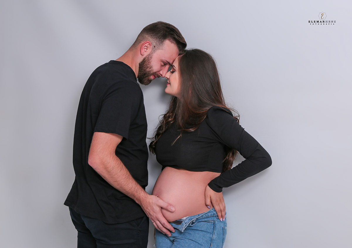 Sessão de estúdio gestante Mariely