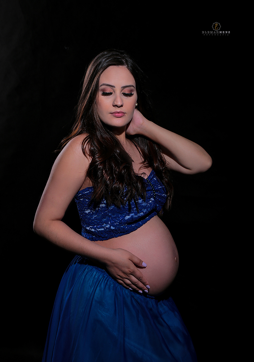 Sessão de estúdio gestante Mariely
