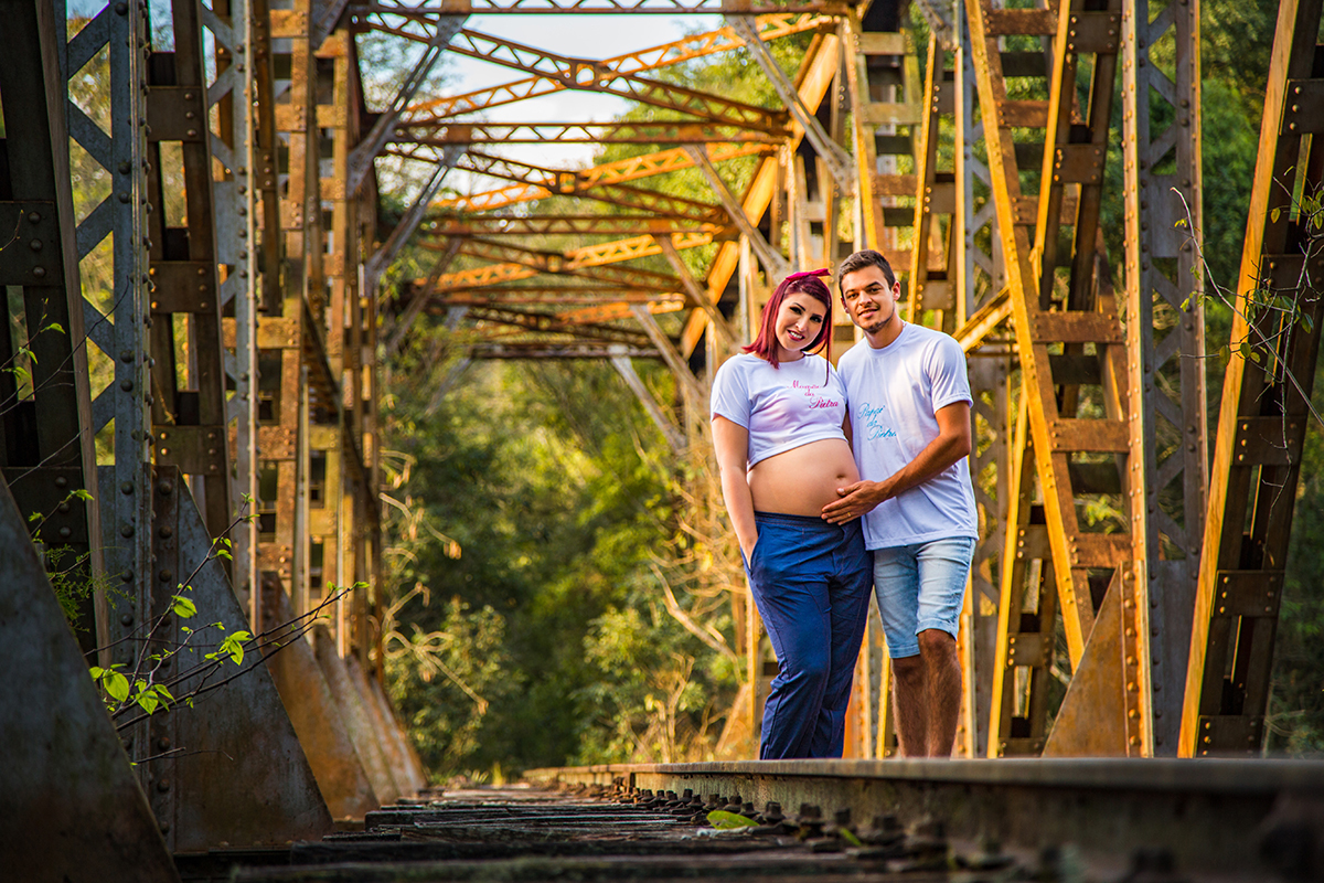 Fotos de Gestante Josi  ponte de trem