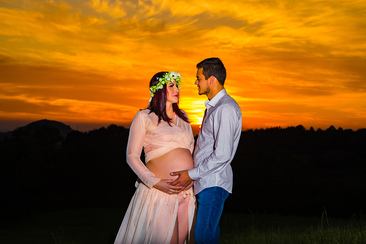 Fotos de Gestante Josi  por do sol