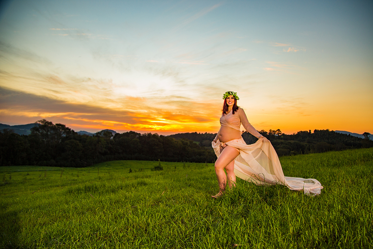 Fotos de Gestante Josi  por do sol