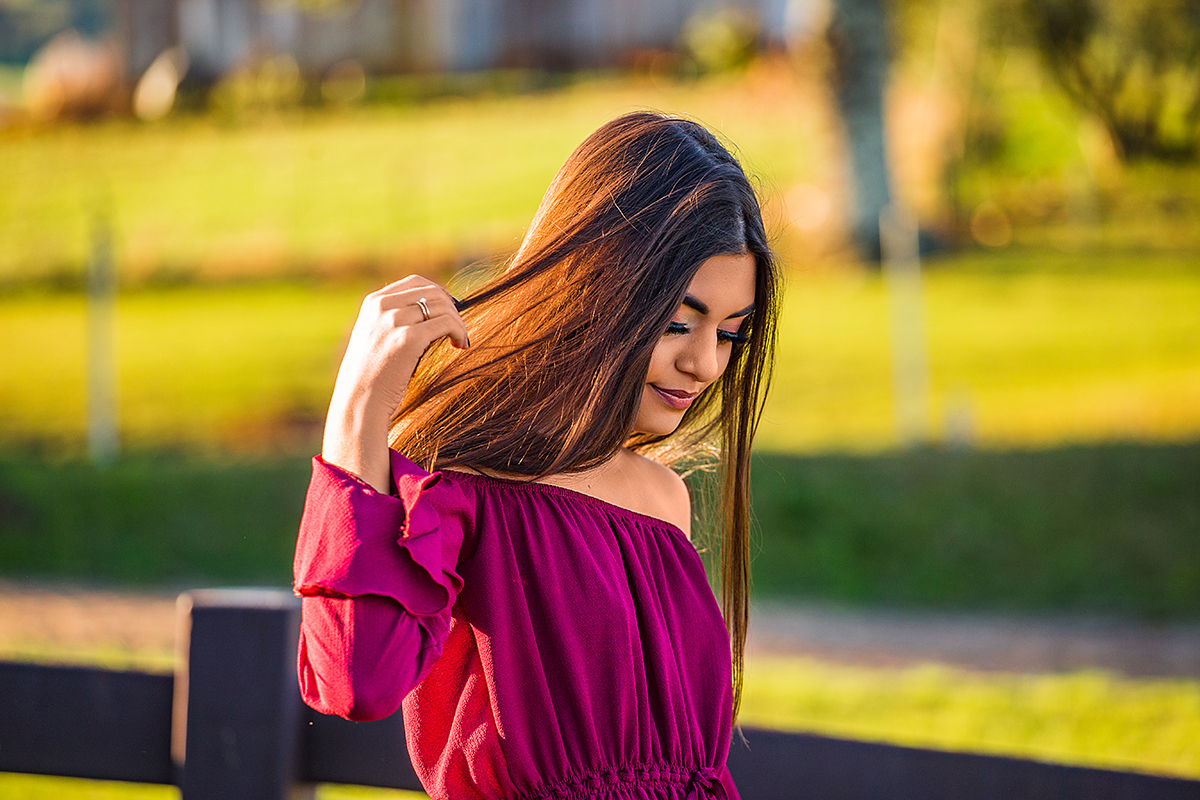 Sessão externa 15 anos Kauani fazenda