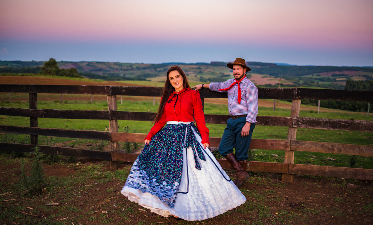 Pré Wedding externo gauchos Marcéli e Maycon Campos Novos SC