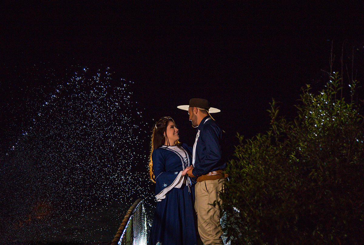 foto noturnas pré casamento
