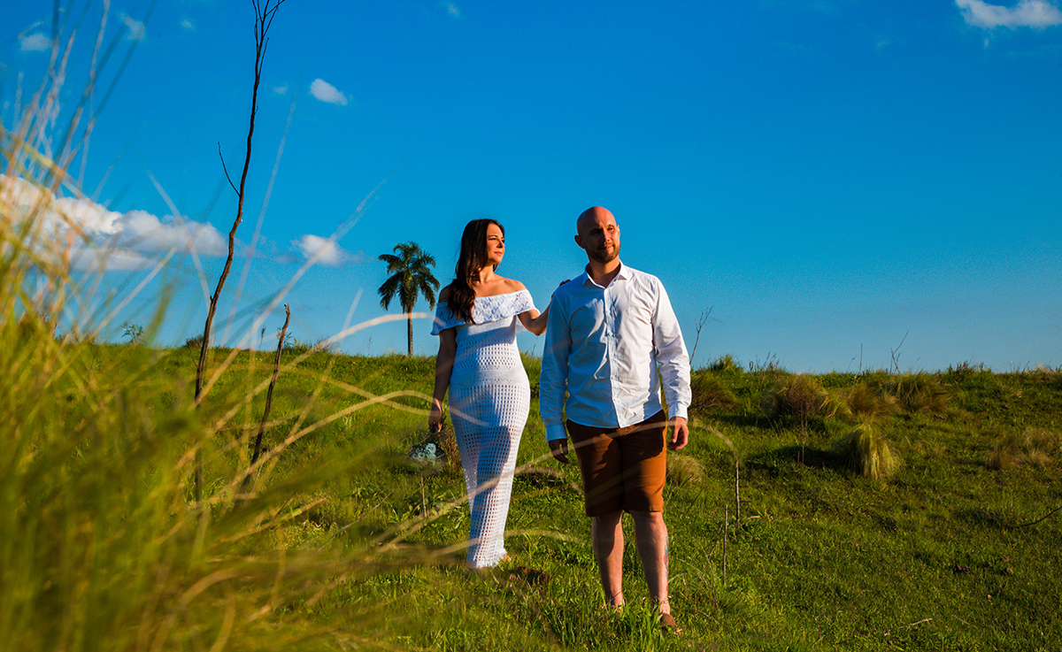 ensaio no campo João e Sol Capinzal SC