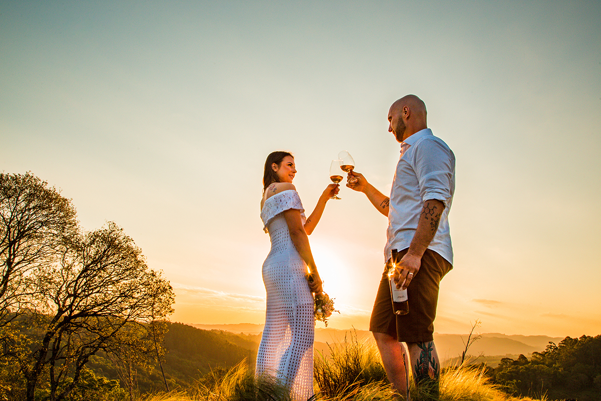 Pré wedding por do sol João e Sol Capinzal SC