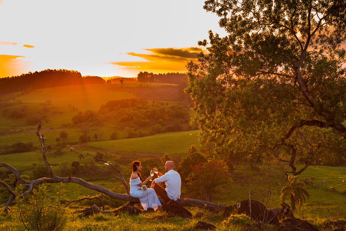 Pré wedding por do sol João e Sol Capinzal SC